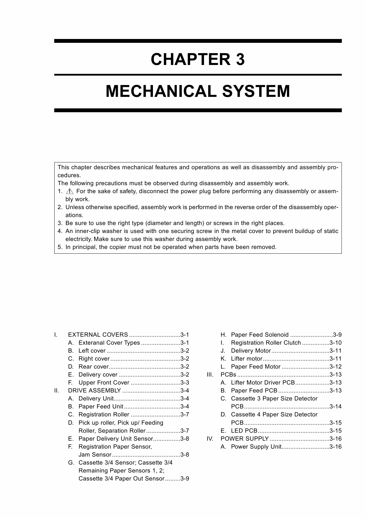 Canon Options Sheet2x500 Paper-Deck C1 Parts and Service Manual-3